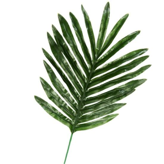12Pcs Artificial Leaves Plastic Faux Cycad Leaves Dining Table Decor Fake Cycad