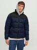 Демисезонная куртка Jack & Jones Jjetoby Puffer Collar SN (12235860) navy blazer/black blocking