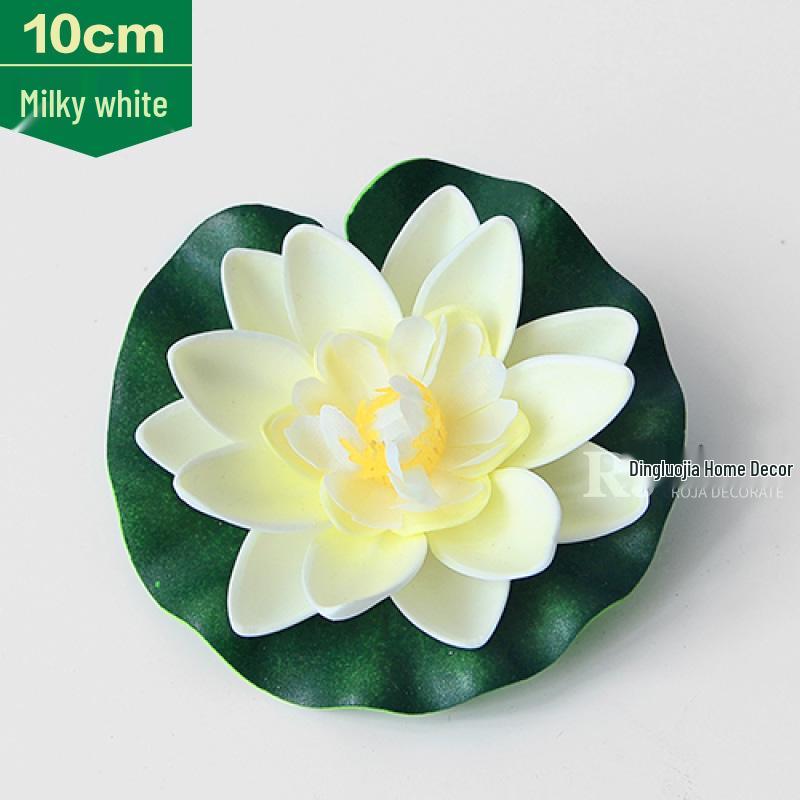 Artificial Lotus Leaf Water Lily for Pond, Fish Tank Decoration, Landscaping, or Buddha Ornaments