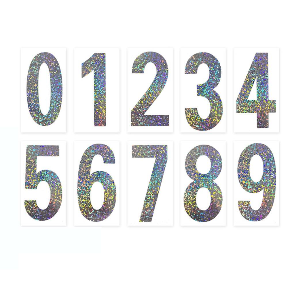 5Pcs High Temperature Waterproof Invisible Digital Sticker  for Vehicles/Car/SUV