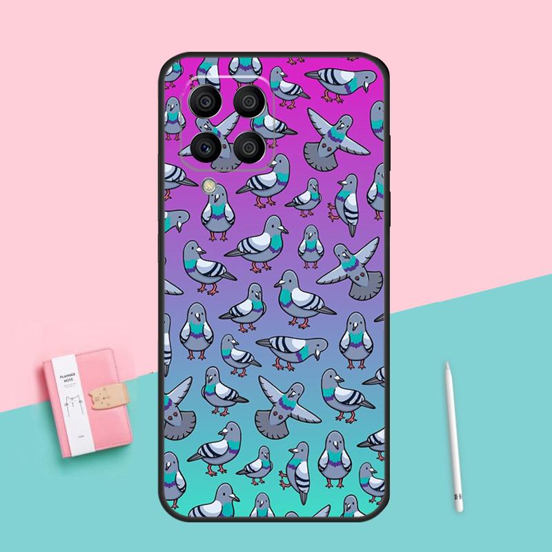 Pigeons Doves Bird Birds Flock Animal Phone Case For Samsung Galaxy M53 M33 M23 M13 M12 M22 M32 M52 M20 M14 M54 M11 M21 M31 M51