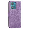 For Motorola Edge 40 Neo 5G Case Lace Flowers PU Leather Flip Wallet Phone Cover