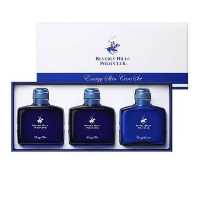 Beverly Hills Polo Club Energy Skin 2 Pieces + Lotion 1 Set SSL Men's Cosmetics Men's Skin Lotion Set, 1 Piece