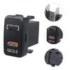 12-24V Car Charger Adapter LED Voltmeter QC3.0 Type C PD Auto Mobile Phone Charger Adapter Dual USB Ports Fast Charger Socket