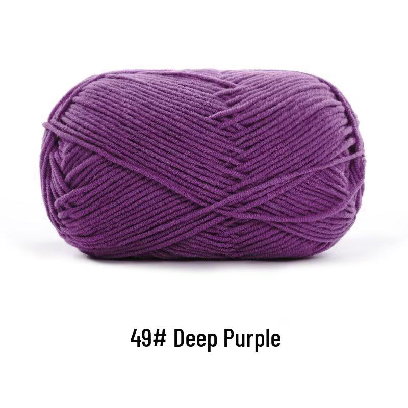 Suhe Meng Xiaoxiao 4-Ply Combed Cotton Milk Yarn for DIY Knitting: Blanket, Hat, Scarf Projects