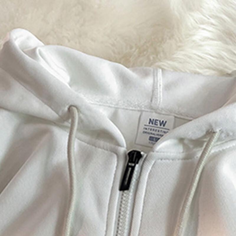 PLAYBOY Men's Solid Color Hooded Zip Sweatshirt