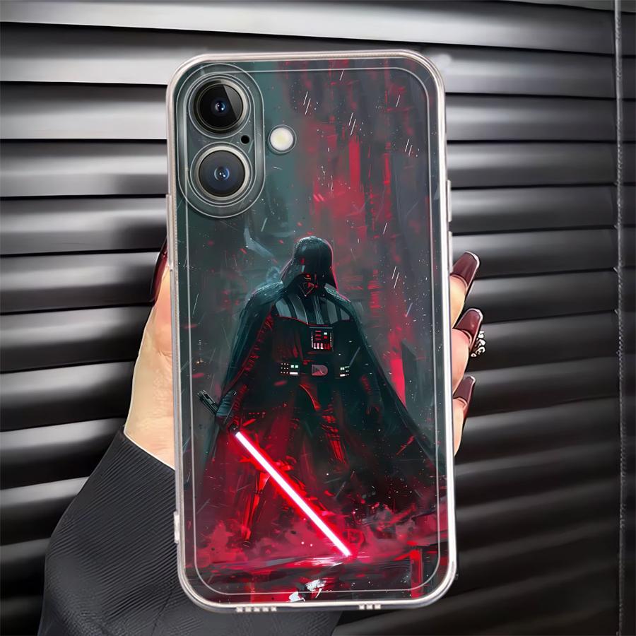 Luxury Stars Wars Phone Case For iPhone 17 16e 16 15 14 13 12 11 Mini Air Pro Max X XR XSMax 8 Plus Transparent Soft Back Cover