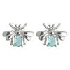 Cute Zirconia Bee Insect Ear Stud Piercing Earrings For Women Elegant Fashion New Jewelry Friend Gift Party Daily