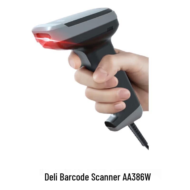 Deli AA386W Wireless 2D Handheld Barcode Scanner