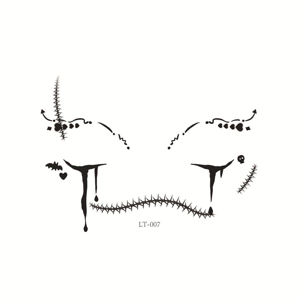 Halloween Gesicht Augen Aufkleber Eye Liner Lidschatten Temporäre Aufkleber Aufkleber Für Frauen Mädchen Halloween Kostüm Cosplay Bekleidung Zubehör Party