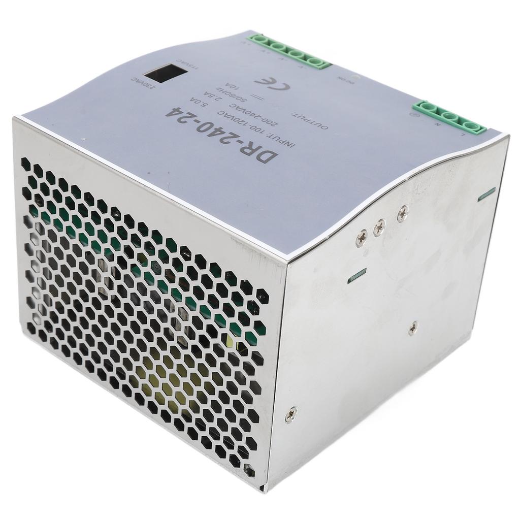 240W AC to DC Converter Transformer DIN Rail Switching Power Supply 100‑120V 200‑240V Overload Protection