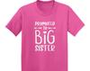 Promoted To Big Sister - Kids Cotton T-Shirt and Kids Tshirt - Pregnancy Announcement Gender Reveal Party Newborn Baby Family Older Brother