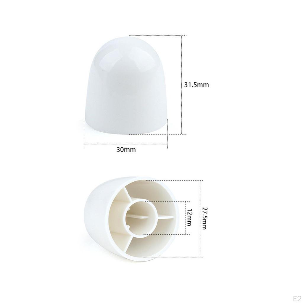 8 Pieces Toilet Bolt Caps Bathroom Accessories Lightweight Easy To Install Practical Screw