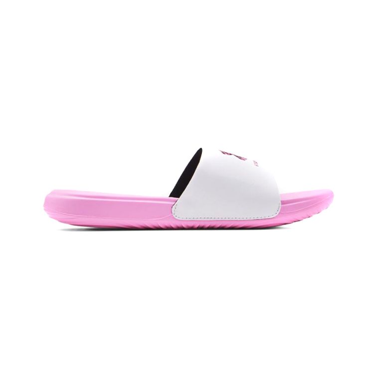Under Armour Ansa Soft Sole Comfortable Sports Slippers Kids Footwear Pink 3024439-600