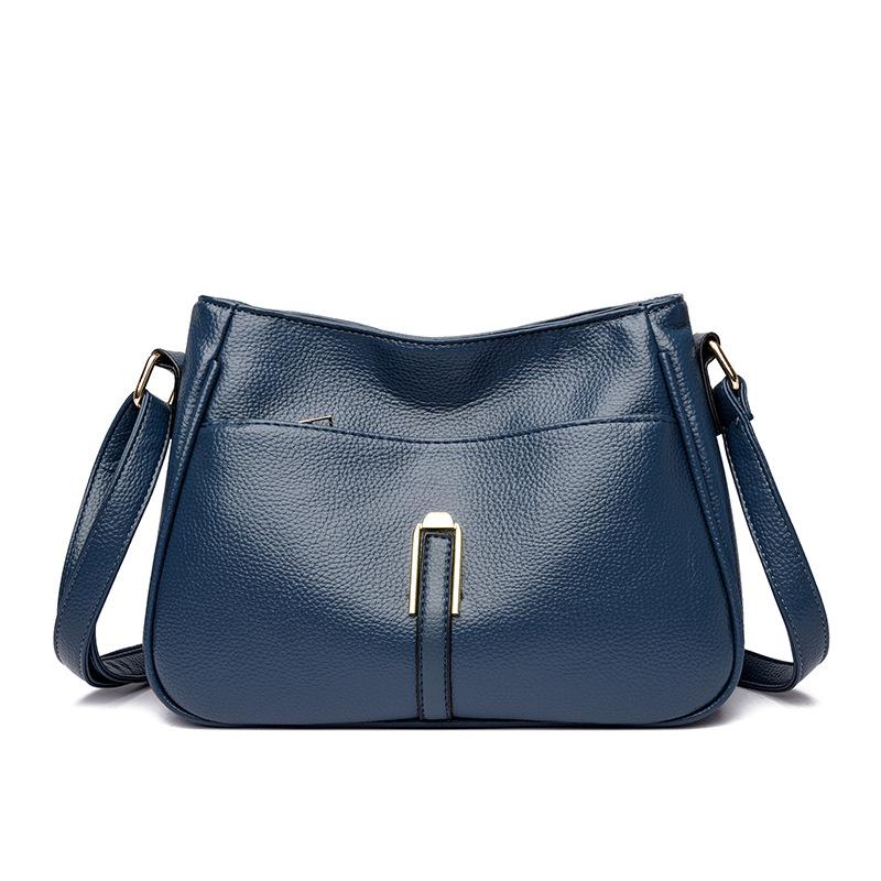 

One shoulder crossbody bucket bag women s 2025 new spring and summer simple commuting fashion going out versatile mobile phone bag women синий