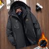Venkovní voděodolná bunda Bavlněné oblečení Teplé kabáty Sametové zateplené Teplé bundy Prodyšná s kapucí Vodotěsná Větruodolná Pánský kabát