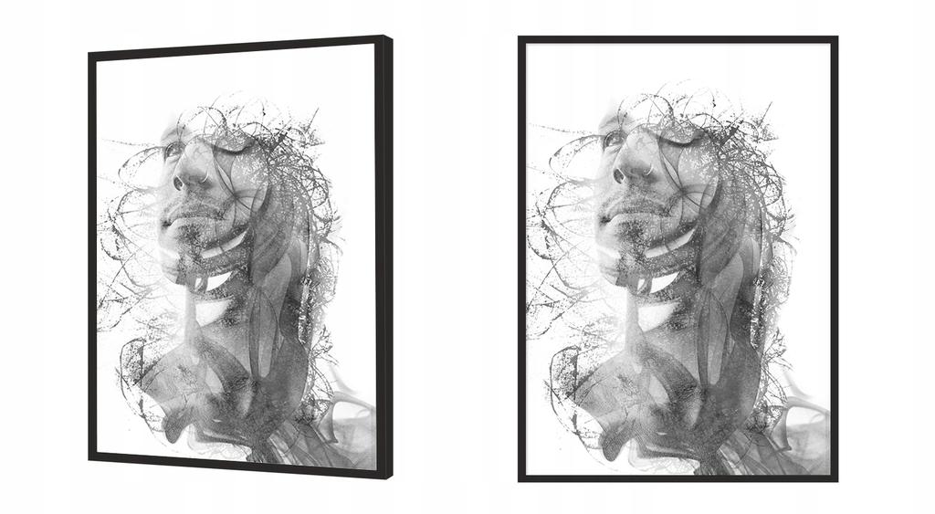 Picture poster Framed 53x73 cm Man P738