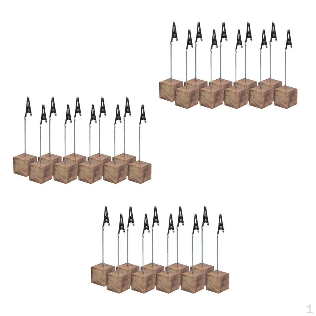 Wedding Party Holder Cube Base Alligator Clips