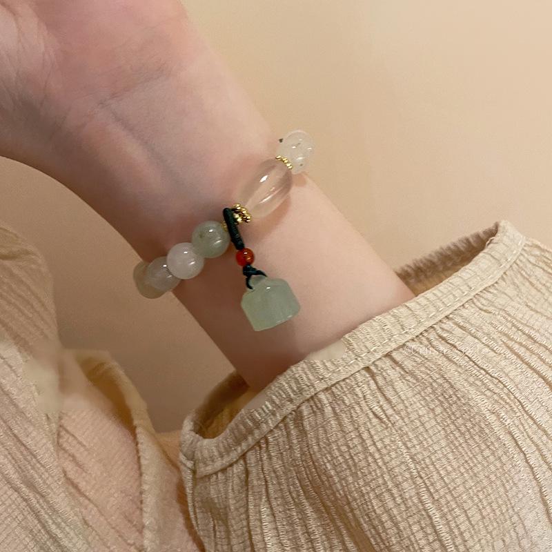 New Chinese Lotus Pendant Bracelet: Trendy, Stylish, and Fresh Hand Jewelry for Women