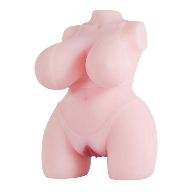 Solid TPE Sex Doll Realistic Breasts Vagina Anus Simulation Doll Airplane Cup Male Masturbator Products