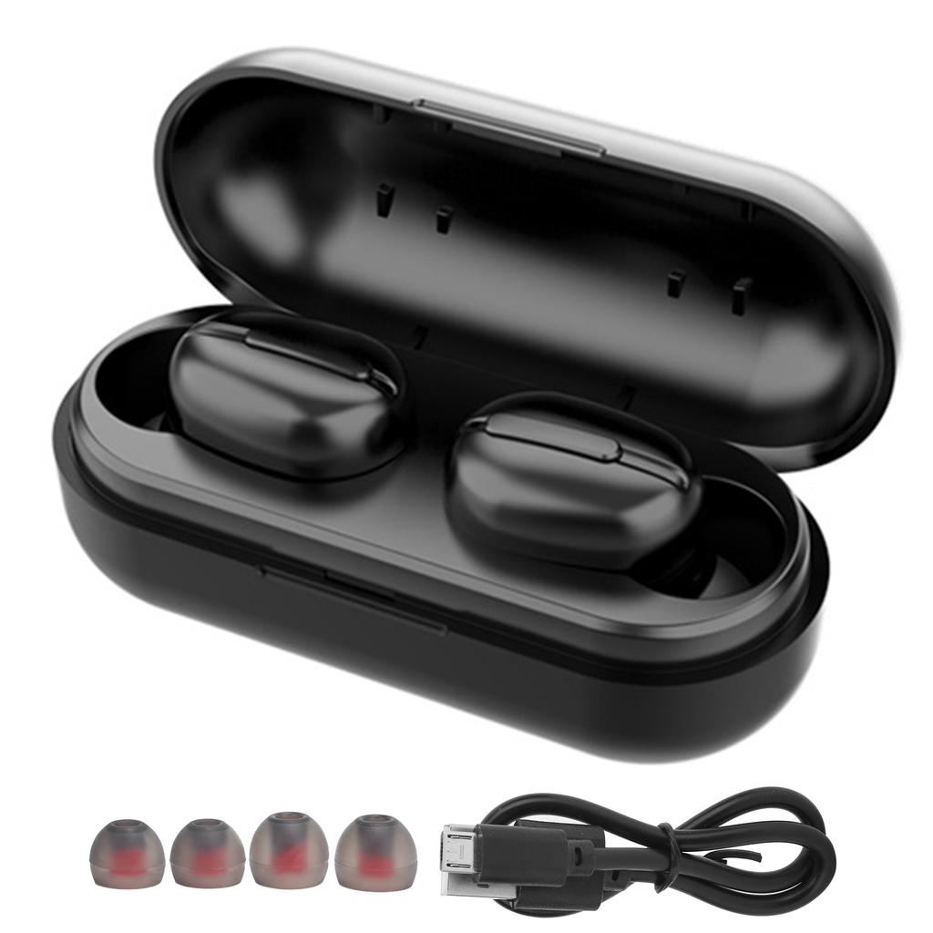 TWSL13   Wireless Earphone Noise Reduction Sports Earbuds with Charging Box(White )