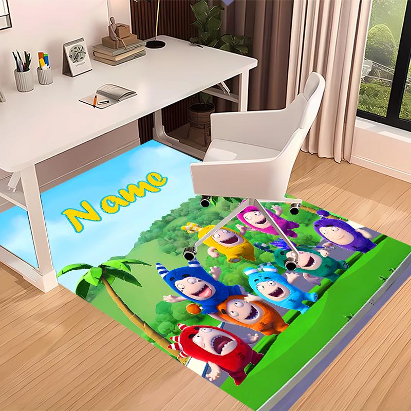Custom personalization Oddbods Print Area Rug - Soft, Washable Non-Slip Indoor Mat,Living Room,Home&Office Decorative Rug