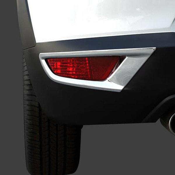 2015 2016 2017 2018 For Mazda CX3 CX-3 Car Chrome ABS REAR FOG LIGHT Reflector Trim Exterior Foglight Hood Accessories