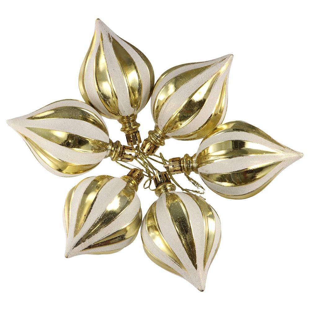 6pcs Plastic Electroplated Hanging Balls Cartoon Merry Christmas Tree Decor Children Gifts