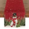 2023 Christmas Table Runner Cloth Merry Christmas Decoration for Home Tablecloth Xmas Cristmas Ornament Navidad New Year 2024