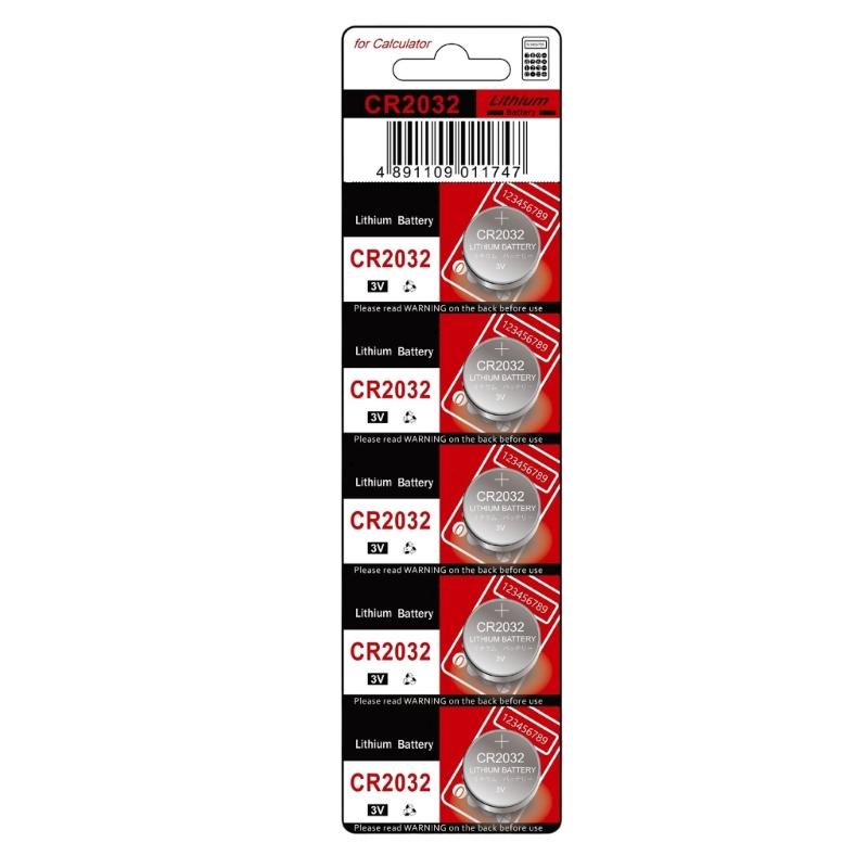 10/5Pcs CR2032 Button Cell Batteries High Performances 3V Power for Electronics Toys and Remote Controls Watches