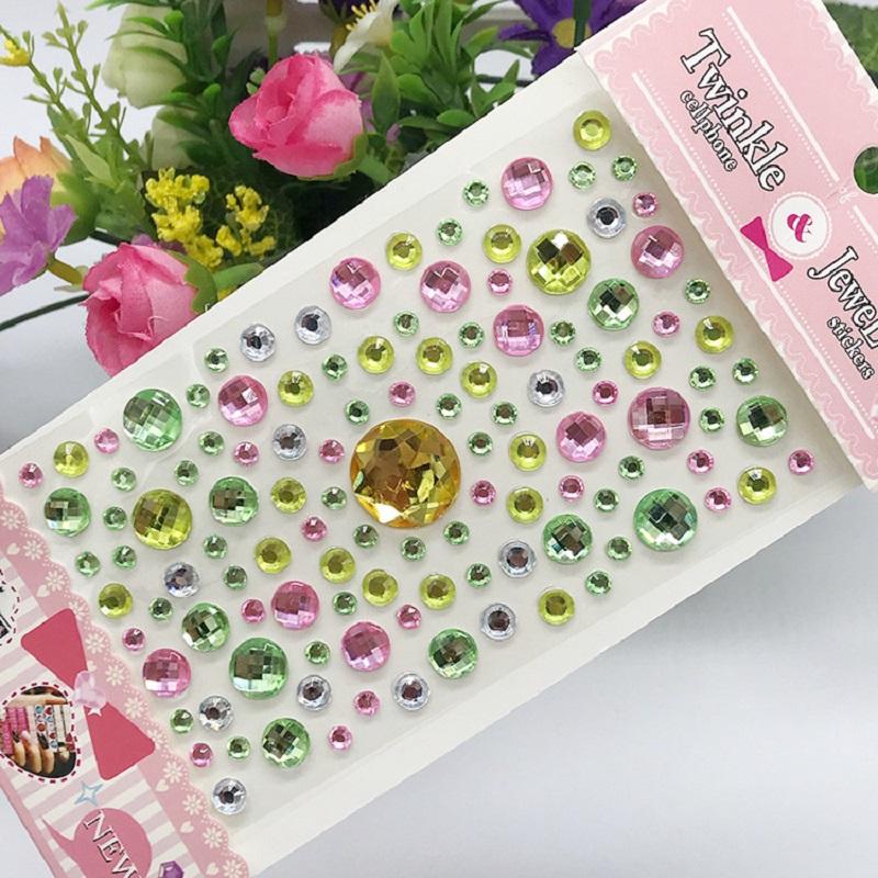 New Stickers On The Face Rhinestone Makeup Bright Face Art Sticker Children's Temporary Tattoo Rhinestone for Strasse Makeup