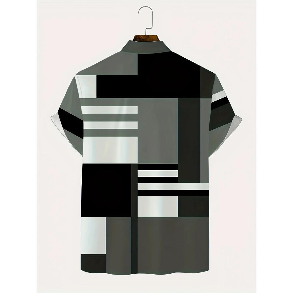 3D Digital Printing Summer Beach Fashion Casual Men's Short Sleeve Daily Shirt Button Up Shirt Comfortable