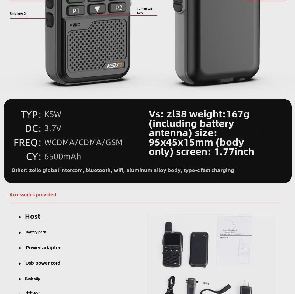 Global Walkie-Talkie ZL38: 5000 km Range, Outdoor Fleet Logistics, Mini Wireless Positioning.