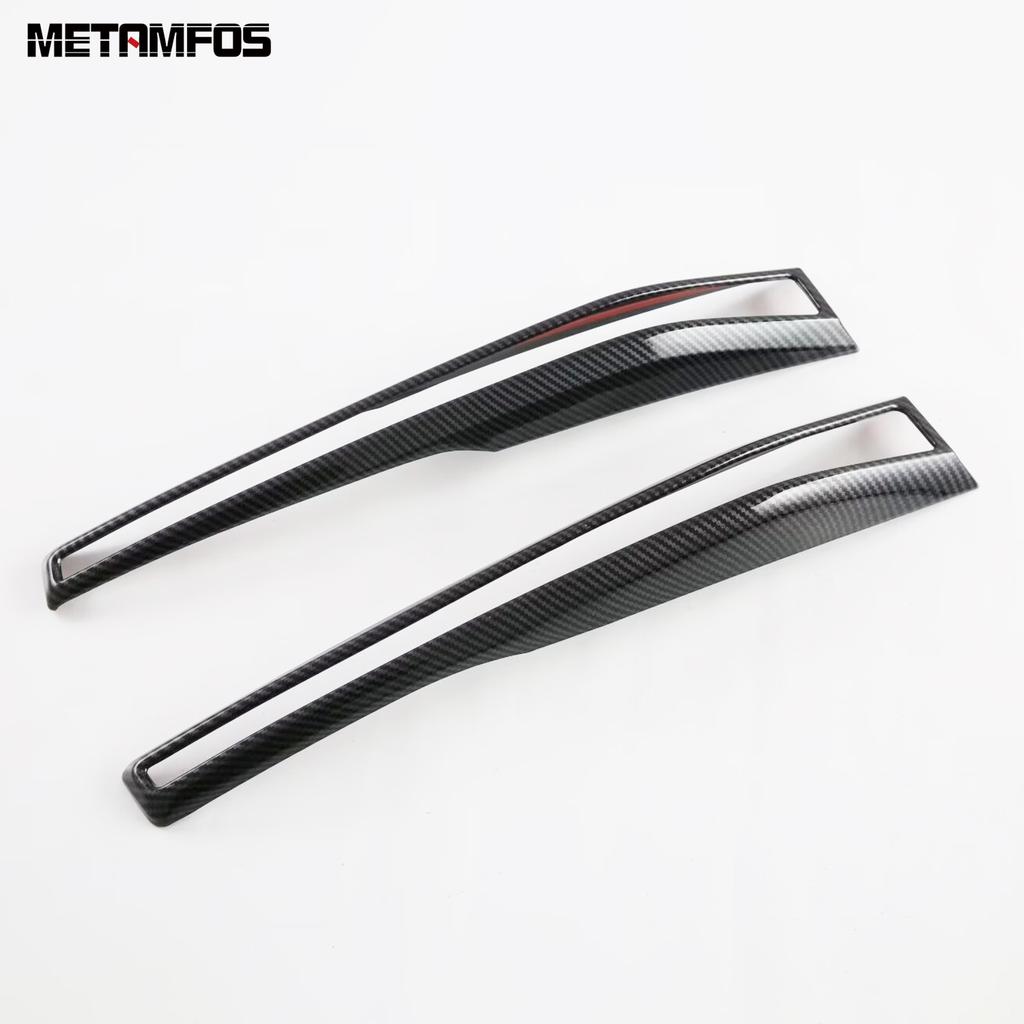 Front Fog Light Lamp Cover Trim For Toyota Innova Zenix  2024 2025 Carbon Fiber Foglight Protector Accessories Car Styling