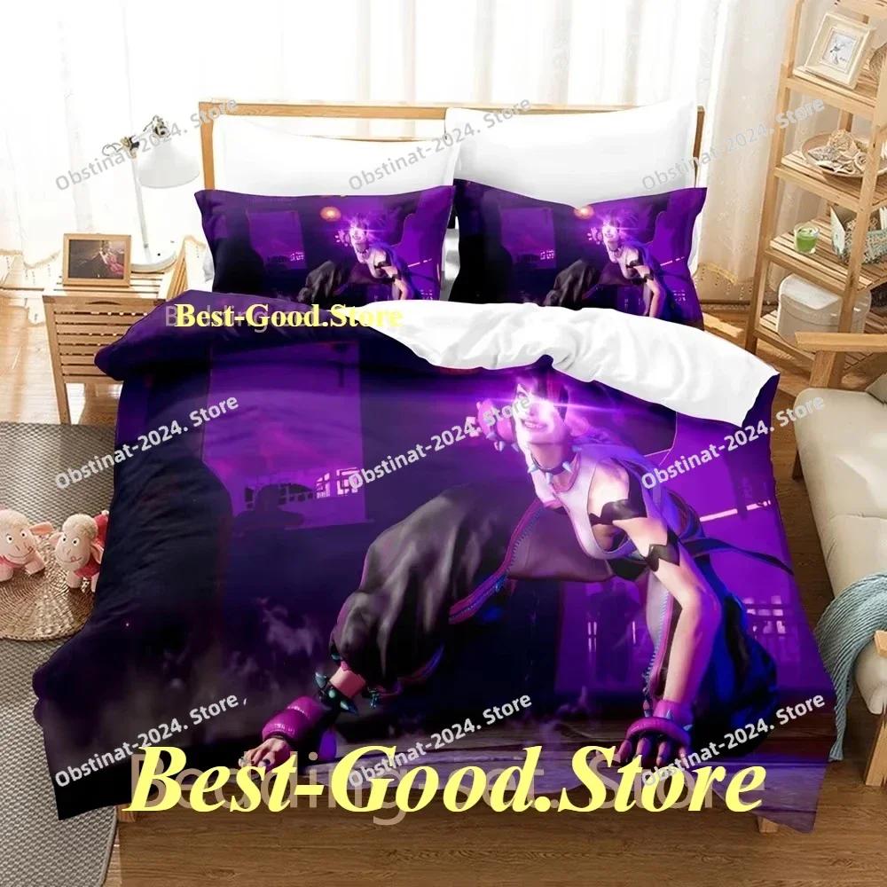 Hip Hop Game Juri Han Bedding Set Printed Bed Set With Pillowcase Bed Duvet Cover Soft Single Double Queen Super King Size