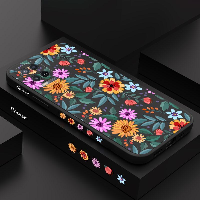 Showy Flowers Phone Case For OPPO A54 A74 A57 A96 A76 A36 A95 A12 A15 A15S A16 A16K A9 A5 2020 Reno 7 7Z 6 5 F9 4G 5G
