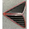 Triangle louver shark gill shaped rear window decorative window vent for Ford Focus MK2 2005-2013 hatchback 4D