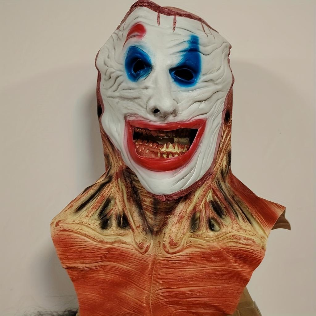 Realistic Blood Double Layer Skull Mask - Full Face Horror Latex Headgear with Movable Mouth for Halloween Cosplay Party Costume