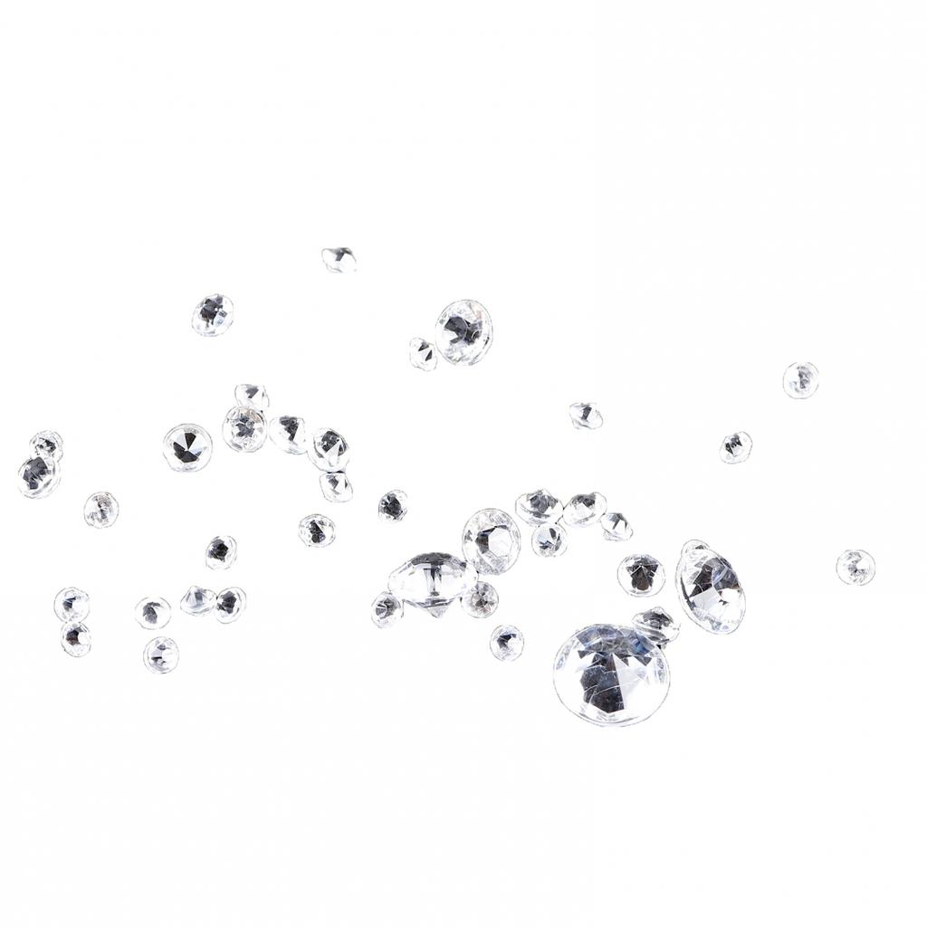 Großpackung Acryl Diamant Hochzeitsdekoration 1000 Stück 3 10mm Gemischt Transparent
