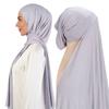 Design Pin Free Instant Jersey Hijab Women Jersey Bonnet Islam Shawls And Wraps Bonnet Hijab Underscarf Cap Foulard Femme