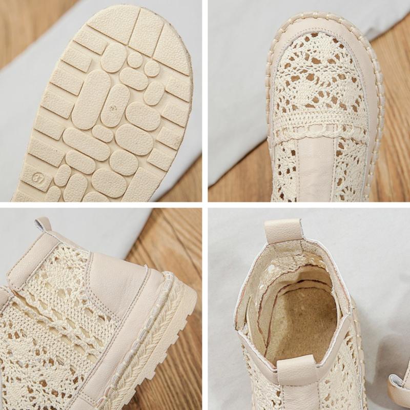 Hollow Women's Boots Fashion Womens Sandals Breathable Platform Ankle Boots Durable Slip On Women Shoes Summer Zapatos De Mujer