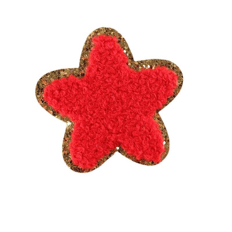 Embroidery label Phnom Penh towel embroidery pentagram patch clothing accessories badge cloth embroidery cloth label embroidery cloth sticker