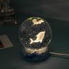 Starry Sea 3D Crystal Ball Night Light - Ocean Series Ornament & Birthday Gift