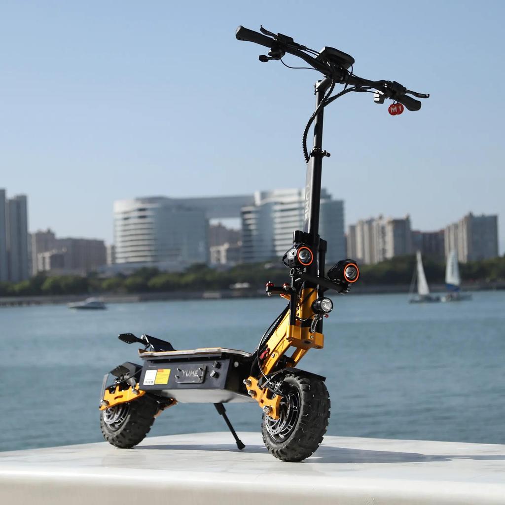 YUME X11+ Adult Electric Scooter, Hydraulic Brake + Electronic Brake, BMS, Wide Tire, 3000W Dual Motor, IP 54