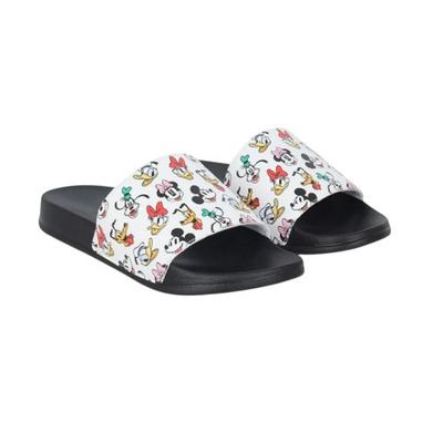 Unisex Adult Mickey Mouse & Friends Leather Open Toe Casual Flat Slides