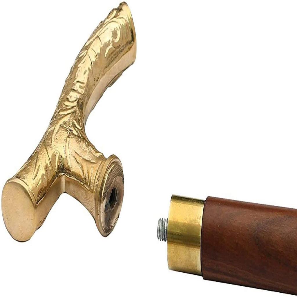 Walking Stick - Men Derby Canes and Wooden Walking Stick for Men and Women - 37" Natural Wood Unisex Cane