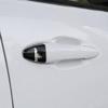 Door Handle Cover Trim 2014-2018, ABS Exterior Replacement Cap with Insert Detail for Daily Wear Cleanup Use Part