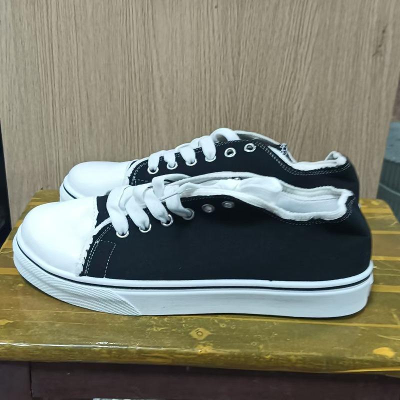 Low-top Cloth Shoes, Women's Flat Round Toe Casual Single Shoes, Student Board Shoes