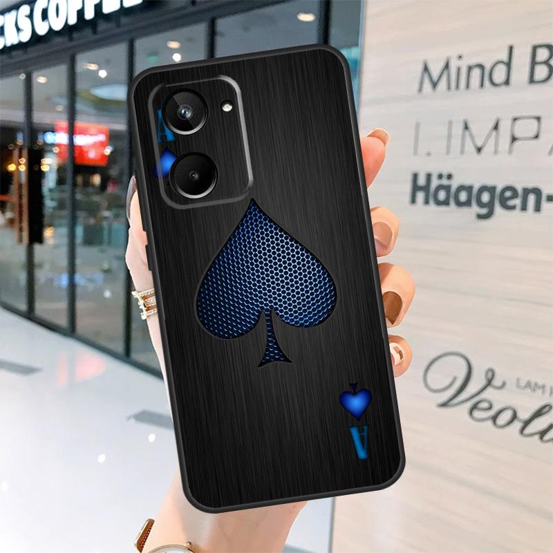 Ace of Spades Case For Realme 15 14 13 12 11 Pro Plus GT6 GT7 Pro C55 C51 C35 C53 C61 C65 C67 C63 C71 C75