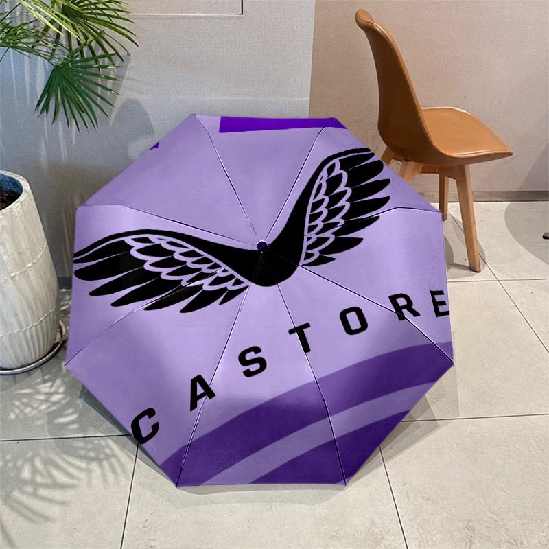 Football Team Umbrella with Automatic Open/Close & Self-8-Rib Heavy-Duty Umbrella, Compact Travel Umbrella Suitable for Outdoor